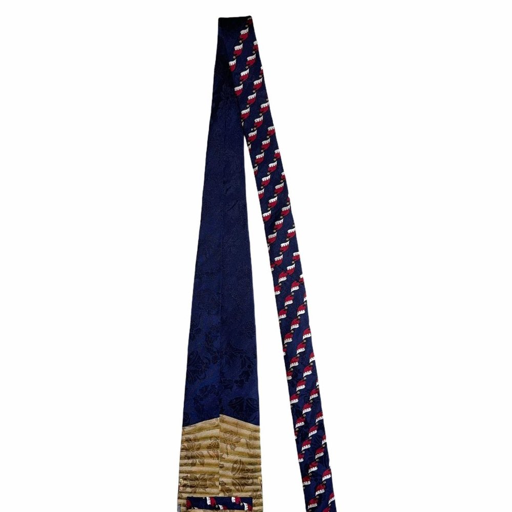 Christmas Santa Clause Checking List Tie Necktie - Picture 7 of 10